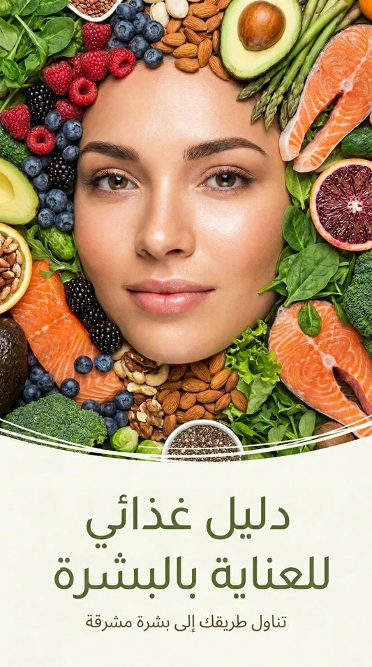 🎁 دليل غذائي للعناية بالبشرة